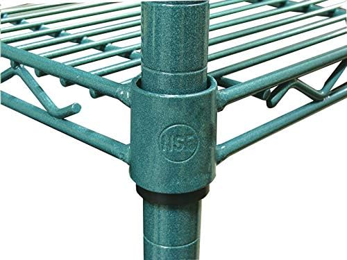 Green Epoxy Wire Shelf |Pack of 2 Shelves| for Storage in Humid Environments | Ideal for Restaurants, Stores, Businesses and Homes (Green Epoxy Wire Shelves, 18''W x 60''L) - Image 3