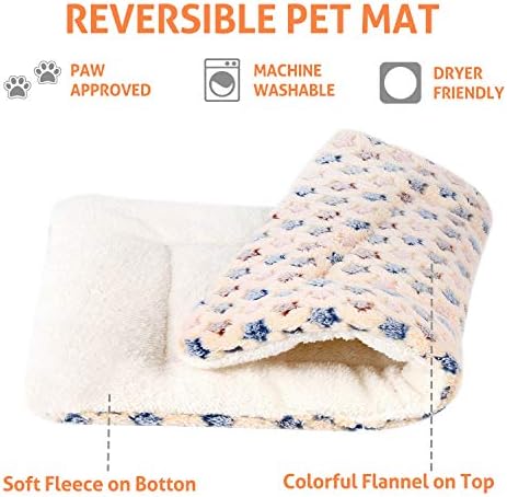 Mora Pets Dog Crate Pad Bed Ultra Soft Pet Mat Star Print Brown 35 x23 Inch - Image 3
