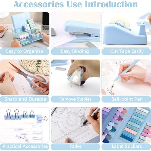 Scindaly Office Desk Accessories 11-Piece & Desk Organizers and Accessories - Image 3