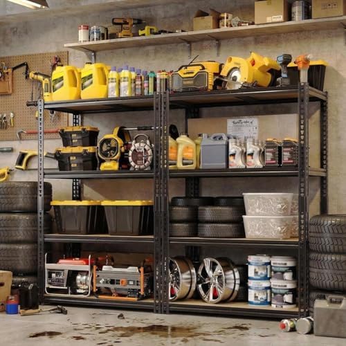 2000 Lbs Heavy Duty Garage Shelving Unit, 4 Tier Adjustable Metal Storage Shelves, 40" L x 20" W x 60" H Garage Shelf Rack for Kitchen, Pantry, Basement, Bathroom & Laundry - Image 4