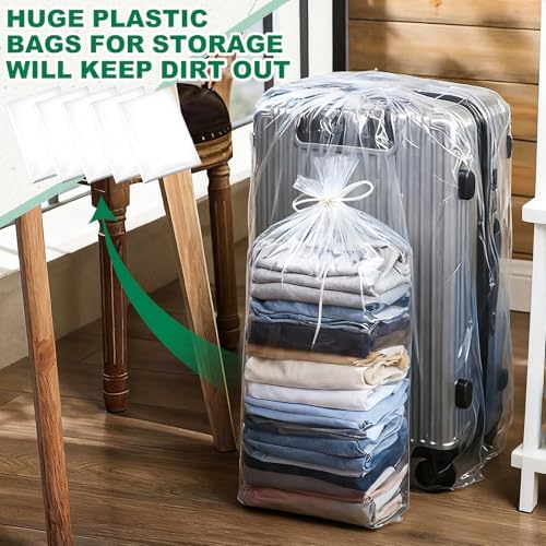 40 Pcs Large Clear Plastic Storage Bags set, 30 x 40 Inches,1.4 Mil - Image 6