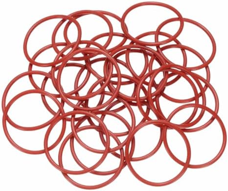 50pcs Silicone O-Ring 28.6x25x1.8mm Metric Sealing Gasket by Unknown