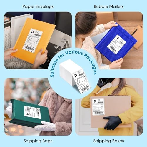 Fuxury Thermal Labels 4x6 4000 Labels Fanfold Direct Shipping Label - Image 5