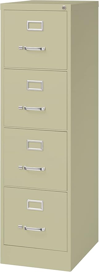 Commercial 4 Drawer Letter Width Vertical File Cabinet - Image 3