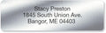 Personalized Return Address Labels, Roll of 125 Silver Foil Self-Adhesive by ColorfulImages