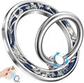 Magnetic Phone Ring Holder, Cute Magnetic Phone Grip, Blue Floral by LISEVO