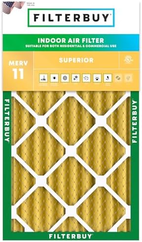 Filterbuy 14x25x4 Air Filter MERV 11 Pet & Allergy Defense (1-Pack) by Filterbuy