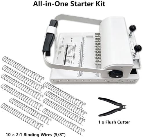 Universal Cinch Binding Machine Hole Pitch 2:1 & Book Binding Kits - Image 2