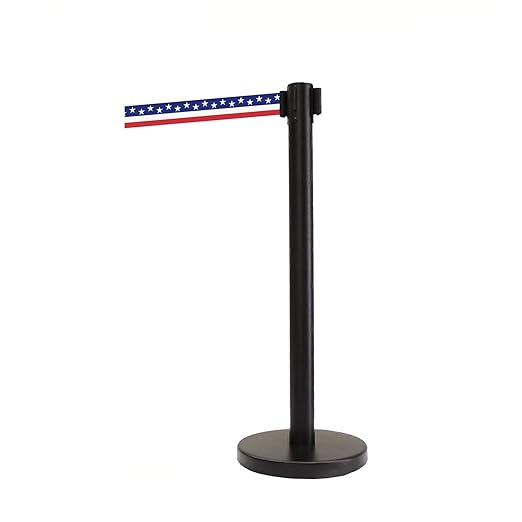 VIP Crowd Control Retractable Belt Stanchion Queue Safety Barrier Set - Image 5