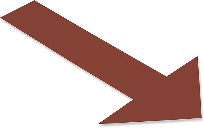 Mighty Line Solid Arrows Directional Sticker Sign Floor Marking Tape by MightyLine