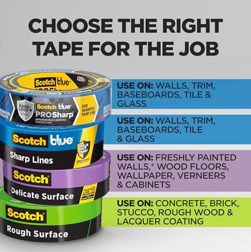 Scotch Rough Surface Painter's Tape 2 Inch Wide, 1 Roll - Image 3