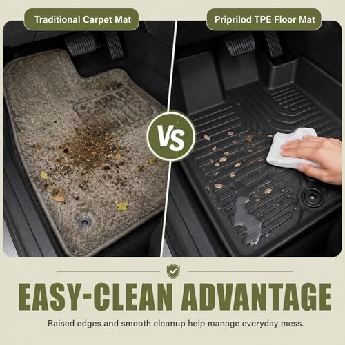 Priprilod Floor Mats & Trunk Cargo Liner Fit for Toyota Prius 2003-2009 - Image 6