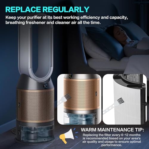 2 Pack 360° Combi 2-in-1 HEPA + Carbon Replacement Filter for Dyson PC1 HP1 - Image 7