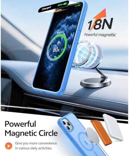 FNTCASE for iPhone 11 Pro Case, Fit for Magsafe, Translucent Matte Back - Image 3
