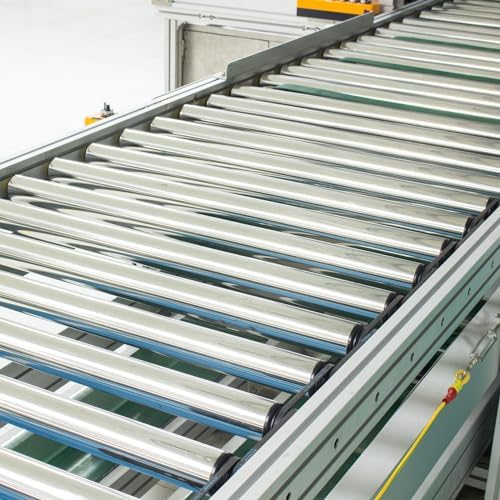 PATIKIL Conveyor Roller 3.5" Diameter 22" Length, 2 Pack Stainless Steel Transmission Replacement Part Galvanized End, Silver - Image 5