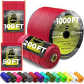 Paracord Rope 550 lb 4mm – Parachute Cord – Utility Camping Rope by TECEUM