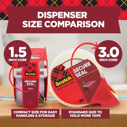 Scotch Secure Seal Packaging Tape, 6-Count, 1.88 in x 54.6 yd (Pack of 6) - Image 4