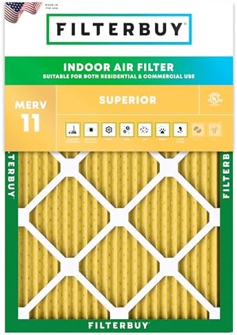 Filterbuy 20x21x1 Air Filter MERV 11 Pet & Allergy Defense (1-Pack) by Filterbuy