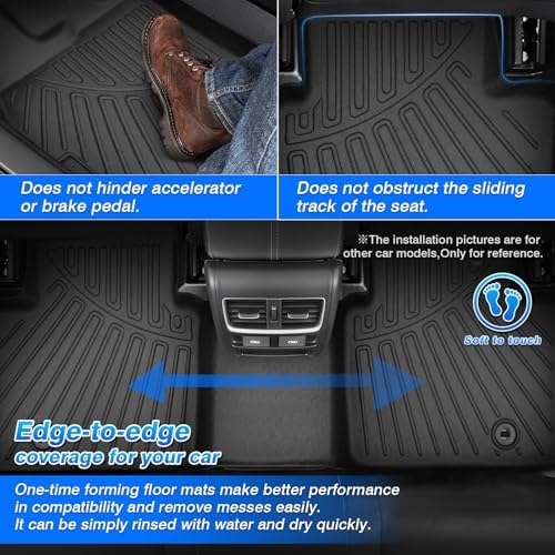 Cartist Floor Mats & Cargo Liner Custom Fit for Nissan Rogue 2021-2025 2026 (NOT for Rogue Sport) Accessories All Weather Cargo Liners Carpet Protection TPE Odorless - Image 4