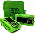 PR Personal Record Elbow Wraps for Weightlifting - Heavy Duty Construction, 25% More Elasticity, Reinforced Stitching, Extra Wide Fastener, Easy to Adjust, (Neon) by PRPersonalRecord