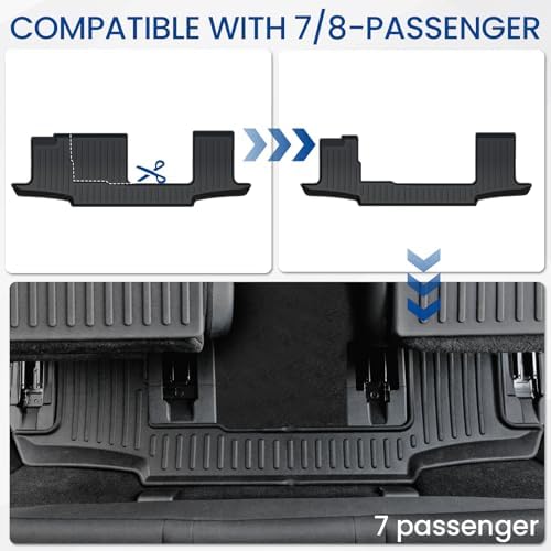 Floor Mats for Nissan Pathfinder 2022-2026 7/8 Seats w/Cargo Mat - Image 5