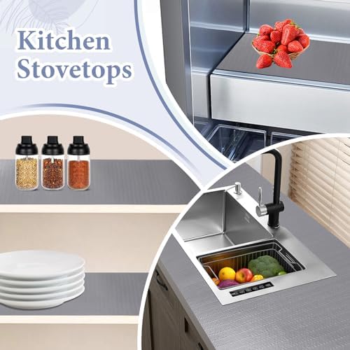 Drawer and Shelf Liner for Kitchen Cabinet: 12 in X 20 Ft Non Slip - Image 3