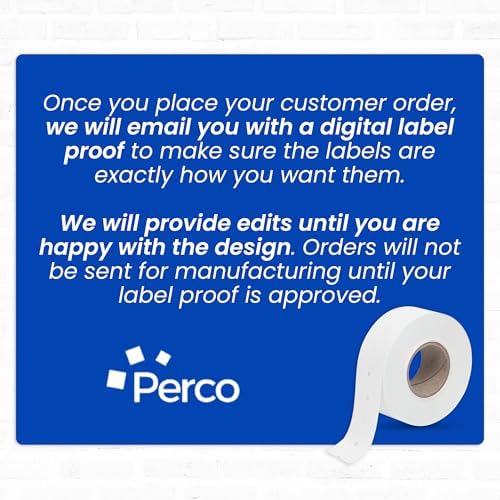 Custom Price and Date Labels - 240,000 Price Marking Labels for Perco Lite, X, Plus and Perco Pro 1 Line Guns - Choose Color, Font and Imprint - 240 Rolls, 30 Sleeves - Made in USA - Image 6