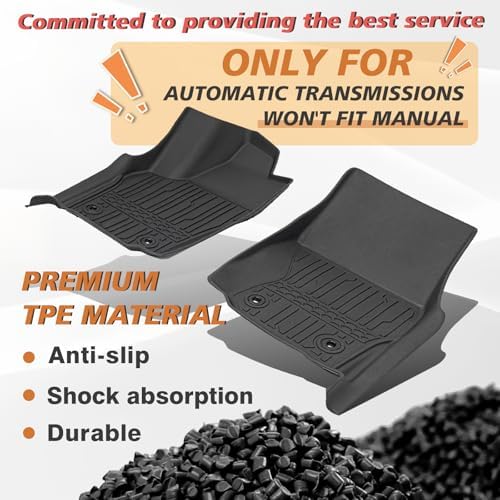 TripleAliners for Tacoma 2024+ Floor Mats Double/Access Cab, Auto Trans - Image 2