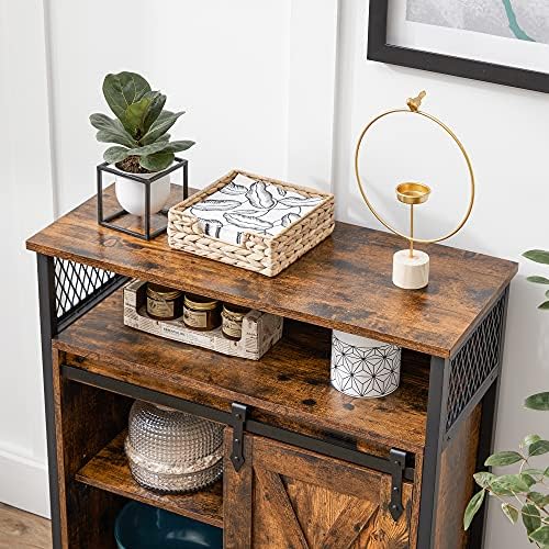 VASAGLE Buffet Cabinet, Coffee Bar with 1 Sliding Barn Door - Image 7