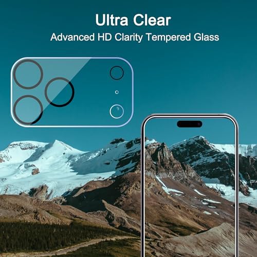 Ailun 3 Pack Camera Lens Protector for iPhone 17 Pro Max, Tempered Glass - Image 4