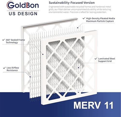 14x14x1 MERV 11 Air Filter 2-Pack for HVAC Furnace - Image 5