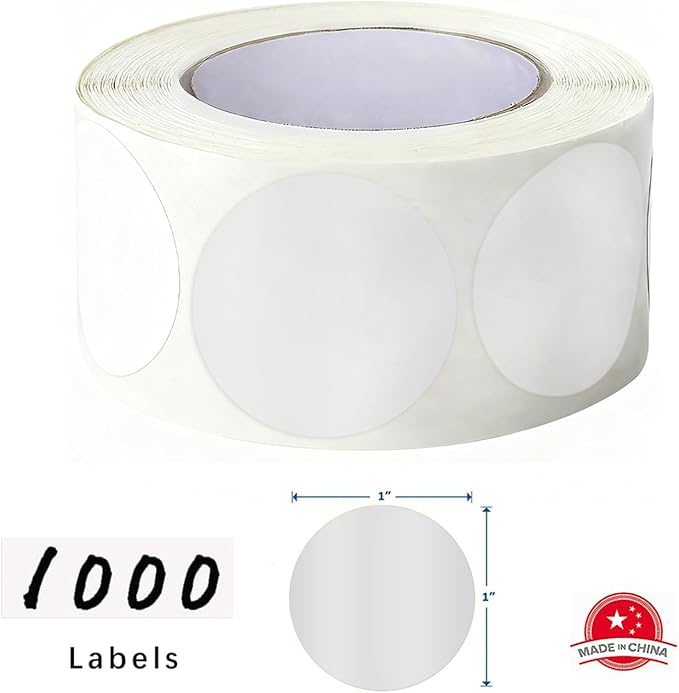 SHYGO® 1“ Transparent Circle Dot Stickers Color Coding Labels - Image 2