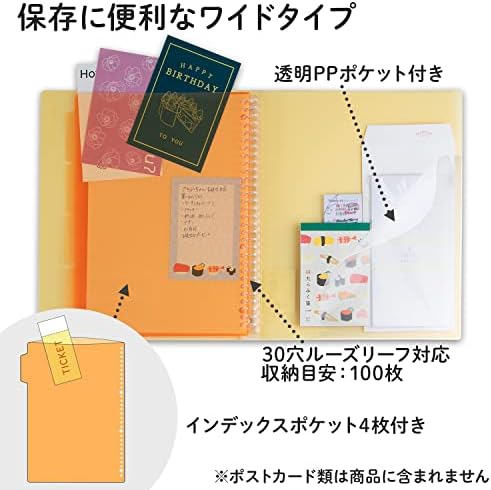 Far East Pape rules Brew Orange A4 binder system wide 30 hole (japan import) - Image 2