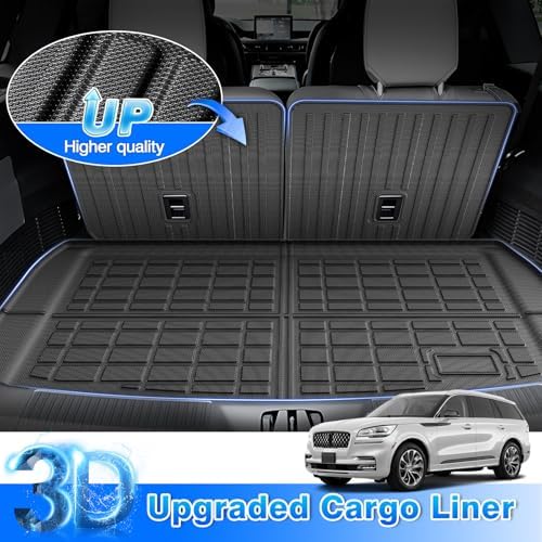 Aviator Floor Mats - Car Mats for Lincoln Aviator 2020-2025, All Weather Floor Mats and Cargo Liner for Aviator Accessories, Heavy Duty Rubber Mats, Car Accessories - Image 5