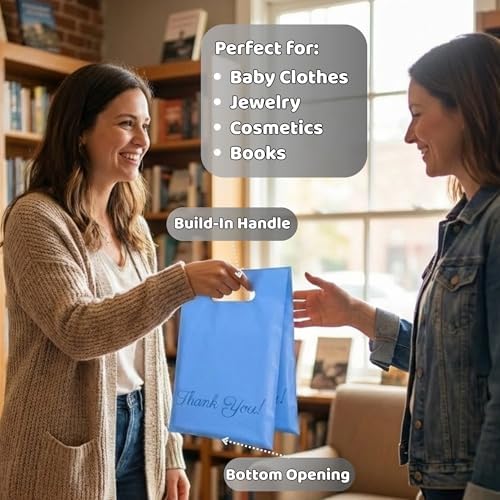 Donyson Blue Poly Mailers, 6x9, 100 Pack, Packaging Bags for Business - Image 2