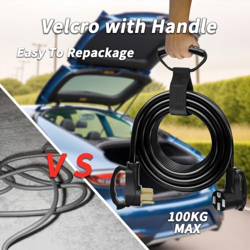 PlugSaf 30 FT 50 Amp RV/EV Extension Cord Outdoor, 125/250V 6250/12500W STW - Image 4