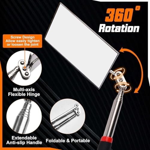 Telescoping Auto Inspection Mirror, Up to 35" Long - Image 3