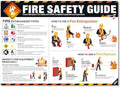 Fire Safety Poster – OSHA Compliance Fire Extinguisher & Hydrant Use Guide, Fire Types Chart, Emergency Instructions, Workplace Safety Sign, Laminated, Large 18 x 24 Wall Chart by inkfonts