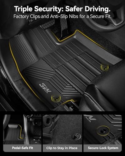 3W Floor Mats & Cargo Liner Fit 2019-2025 Toyota RAV4(Not Fit Hybrid) - Image 5