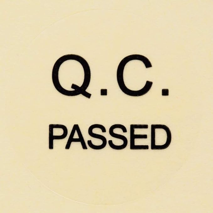 QC Passed Label Sticker Clear PVC Material Diameter 3CM Large Size QC Adhesive - Image 4