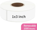 1000 Blank Removable Freezer Labels, Blank Removable Labels Water Oil Resistant by STARLIBOO