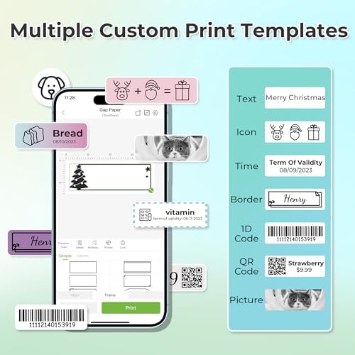NELKO P21 Genuine Adhesive Pattern with Border Label Paper, 14x40mm, 3 Roll - Image 3