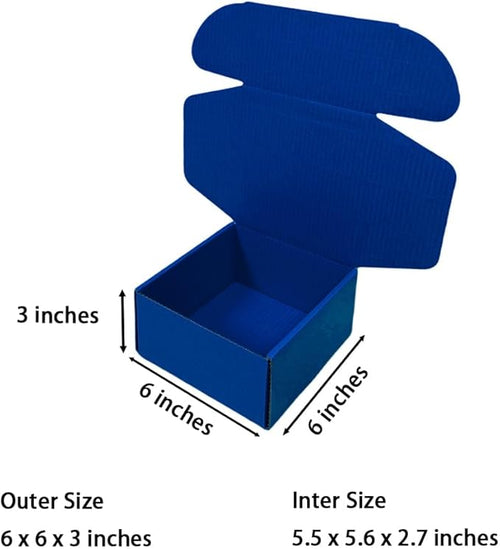 15 Pcs 6 x 6 x 3 inches Corrugated Cardboard Gift Boxes Recyclable Shipping - Image 2