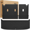 3W Cargo Mat & Backrest Mat for Nissan Pathfinder 2022-2026 7&8 Seats,Black by 3W