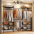 ComfyCorner Wall Mounted Garment Rack, Industrial Pipe Clothing Rack Black by ComfyCorner
