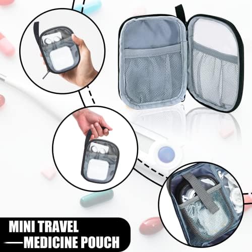 GDNasist Medicine Storage Bag, Medical Bag Pill Bottle Organizer for Emergency, Medicine Box Empty with Small Portable Pouch, First Aid Box for Travel and Home Storage - Image 5