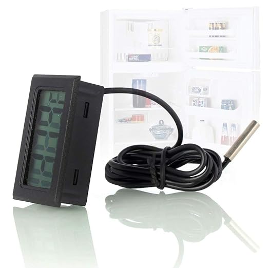 Black Digital LCD Thermometer Temperature Monitor - Image 5