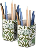 CPC Agate Green Block Print Cotton Pen Holder Set of 2 by COTTONPRINTCLUB