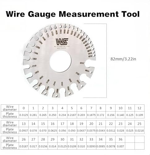 2pcs Wire Gauge Measuring Tool & Metal Sheet Thickness Gage Welding Gauge - Image 4