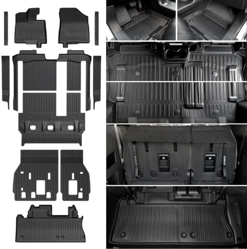 Floor Mats for Toyota Sienna 2021-2026 8 Seats, with Cargo Mat by JOULARISE